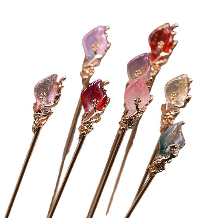 Ancient Style Alloy Hairpin Set for Traditional Hanfu Hair Accessories