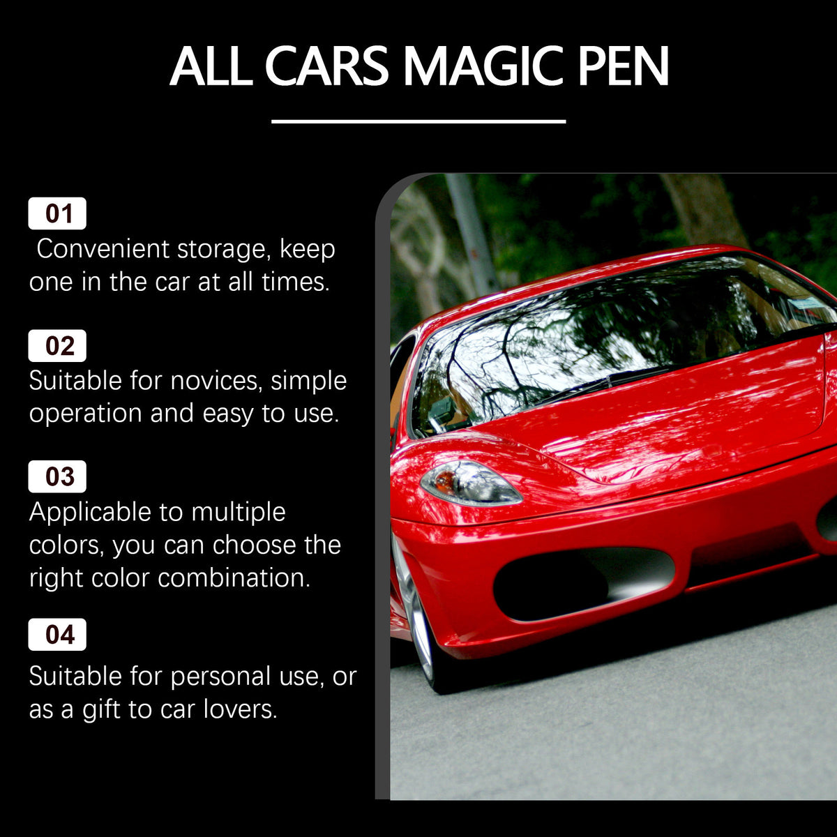 Scratch and Paint Damage Touch-Up Pen - Home & Furniture Repair