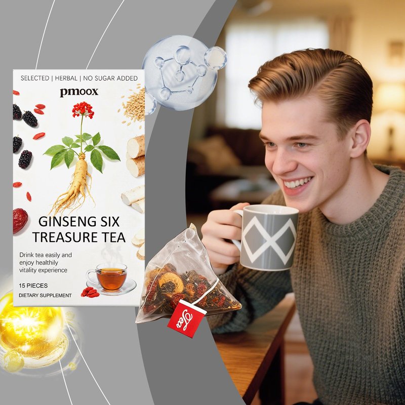 Healthy Tea Bags - 15 Count Mulberry Ginseng Blend