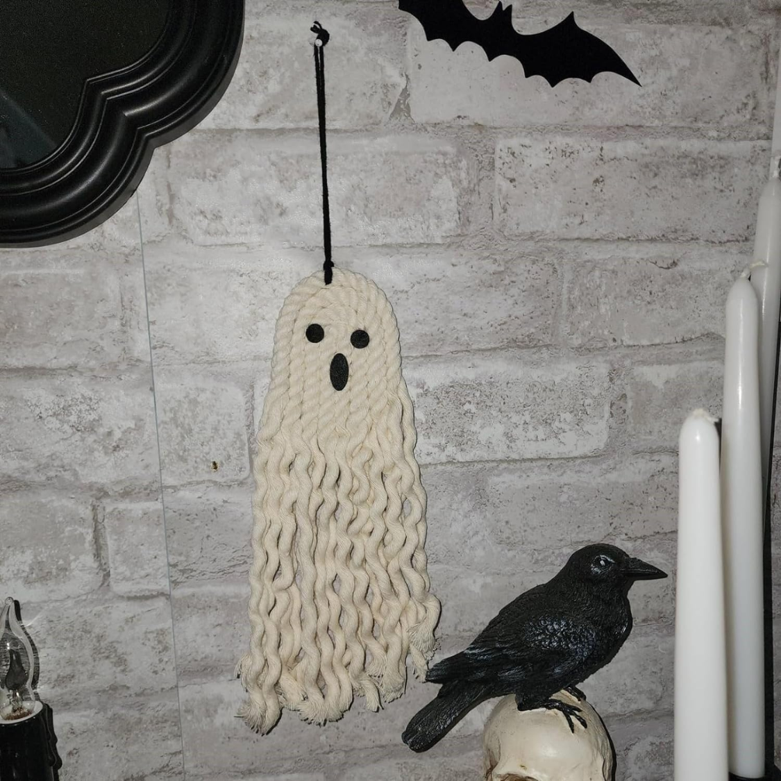 14 Inch Handmade Cute Ghost Halloween Decor - Indoor & Outdoor