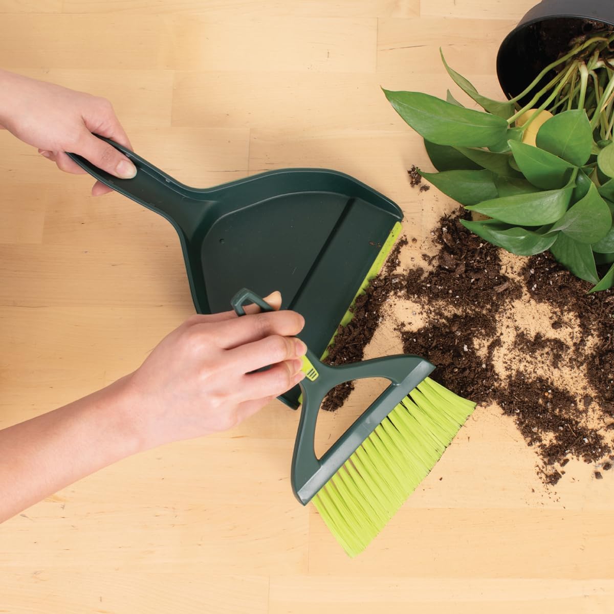 Mini Dustpan and Brush Set Portable Compact Cleaning Tool for Kitchen and Home