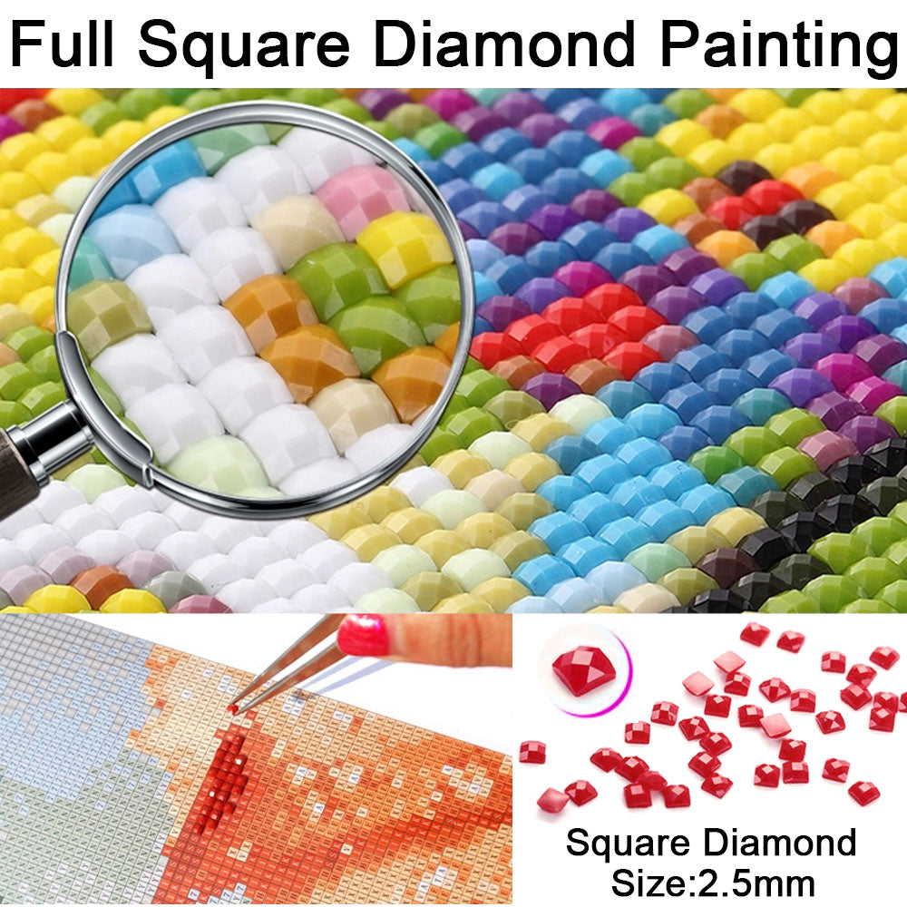 Cross Embroidery Art Kit - Scenic Diamond Painting for Home Decor