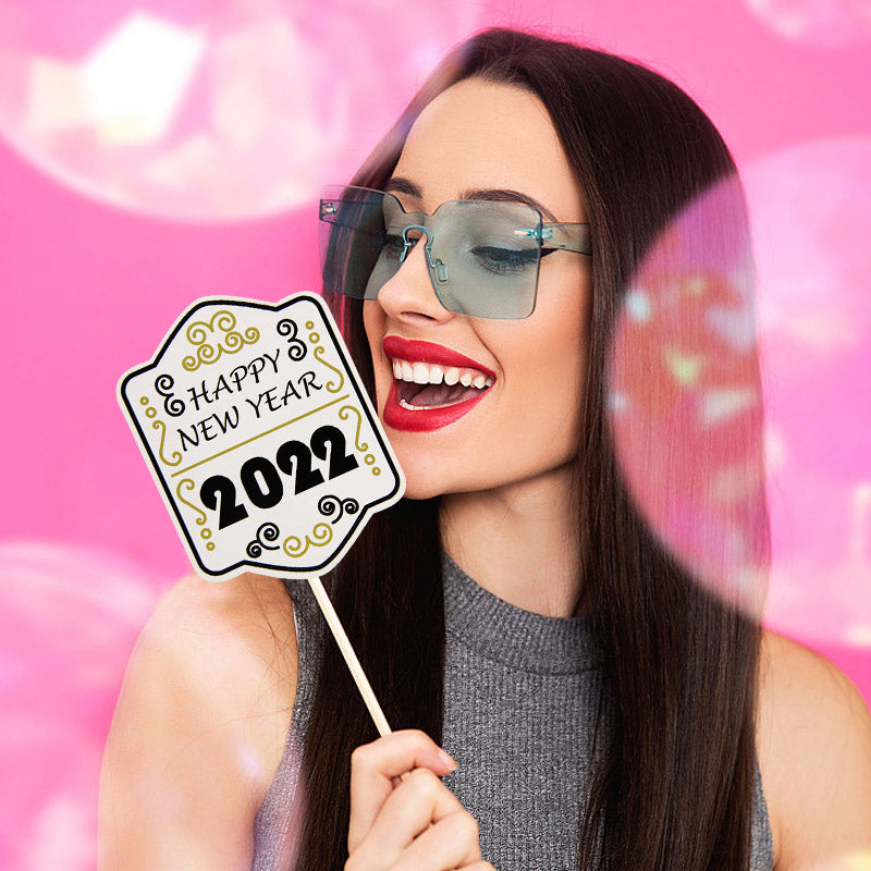 New Year's Letter Pull Flag Party Decoration Photo Props - Festive Home & Garden Decor