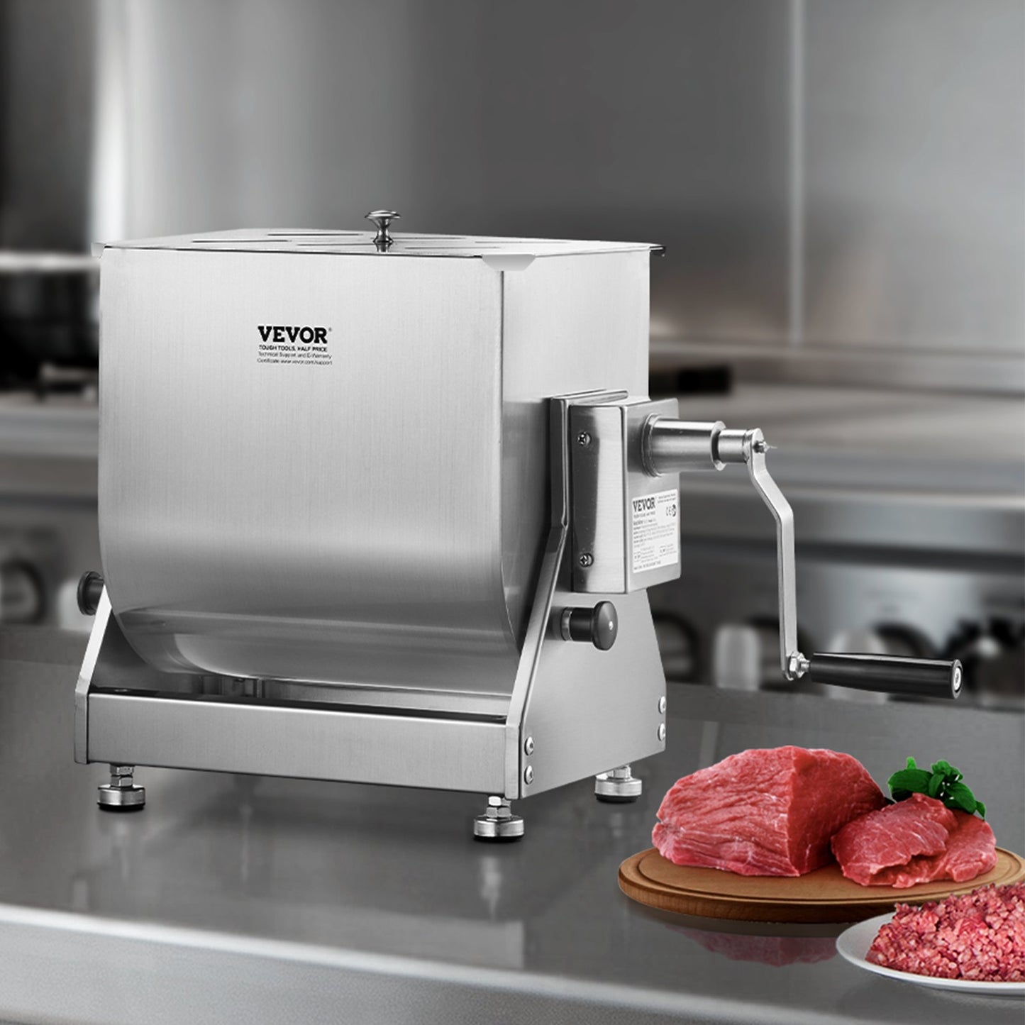 60L Manual Meat Mixer - Large Capacity Sausage Mixer