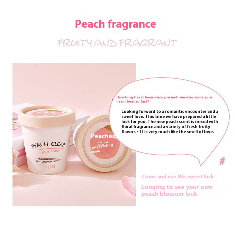 Peach Moisturizing Body Scrub Cream - 200g Hydrating Exfoliator