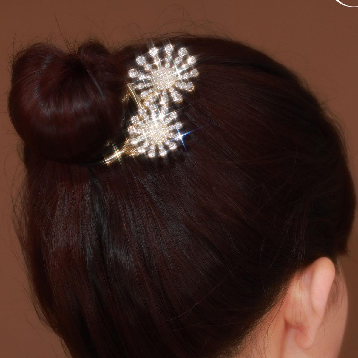Sunflower Hair Clip - Star Alloy Crystal Ornament