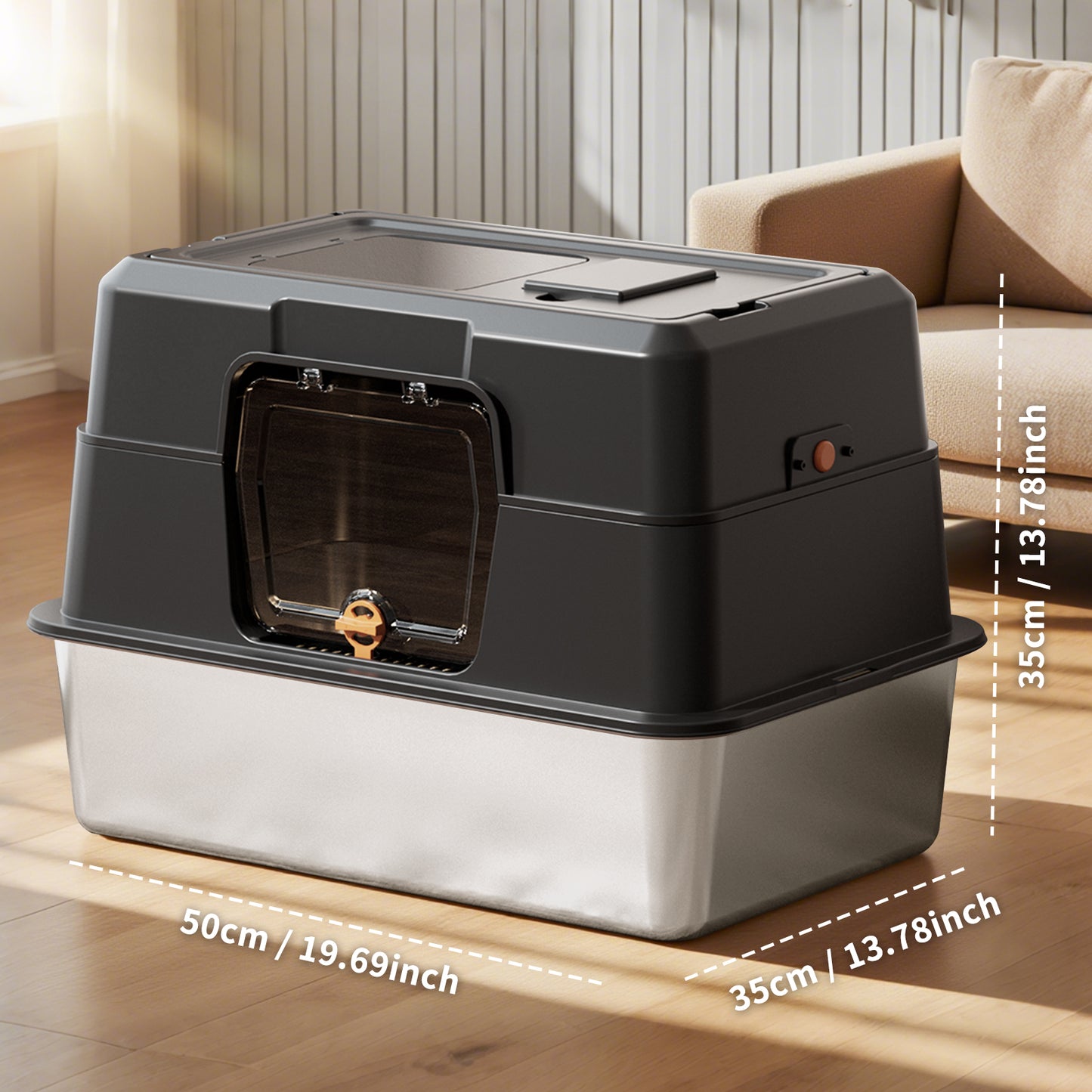 Pet Furniture Tools Stainless Steel Enclosed Cage for Pets - Multiple Colors