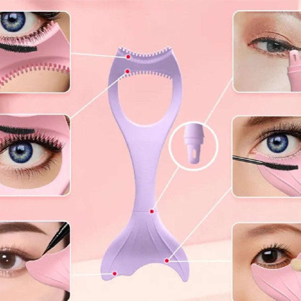Silicone Eyeliner Aid Tool for Precise Makeup Application - Multiple Styles & Quantities