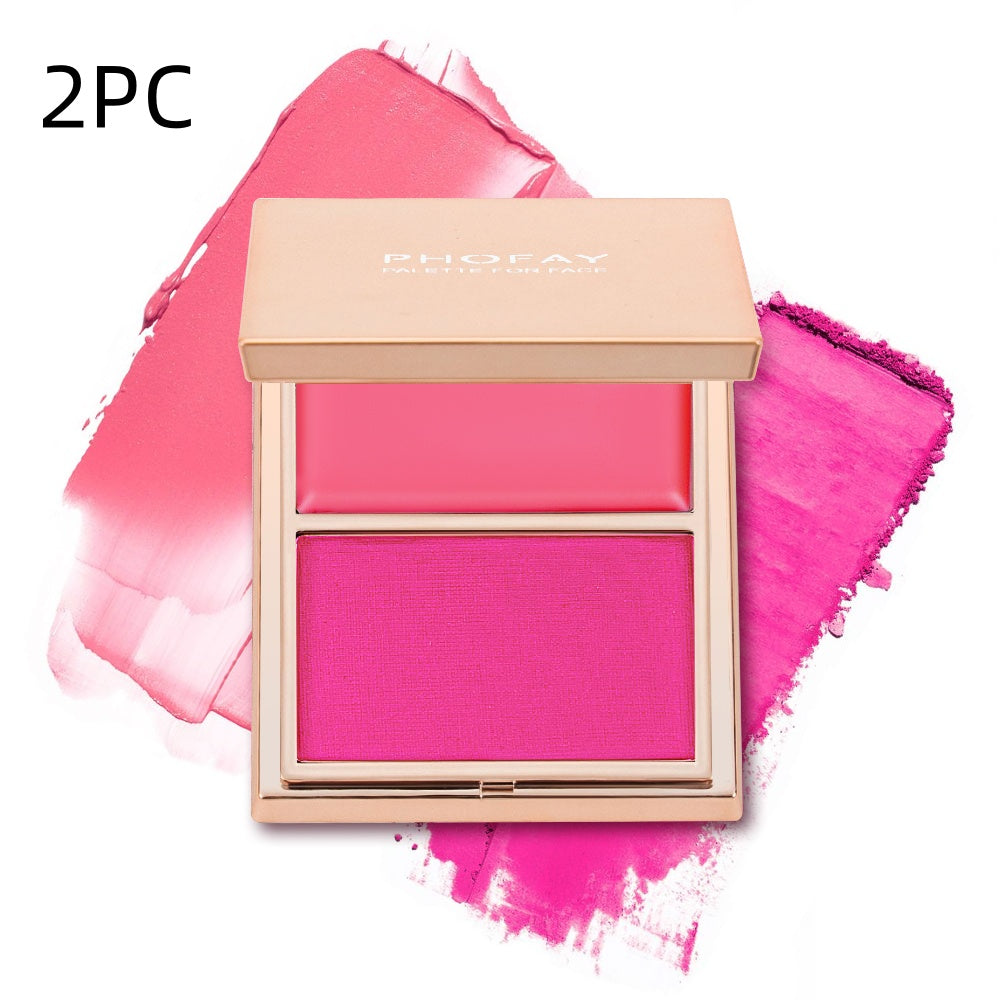 Cream and Powder Blush Duo - Weightless Face Makeup Palette