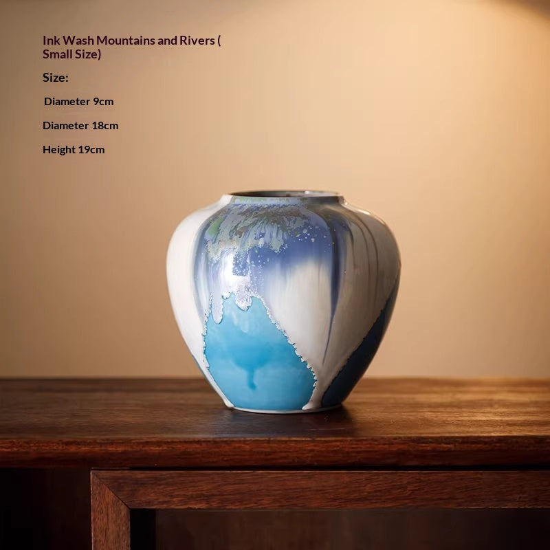 Chinese Style Ceramic Vase - Multiple Sizes & Set Options for Home Decor