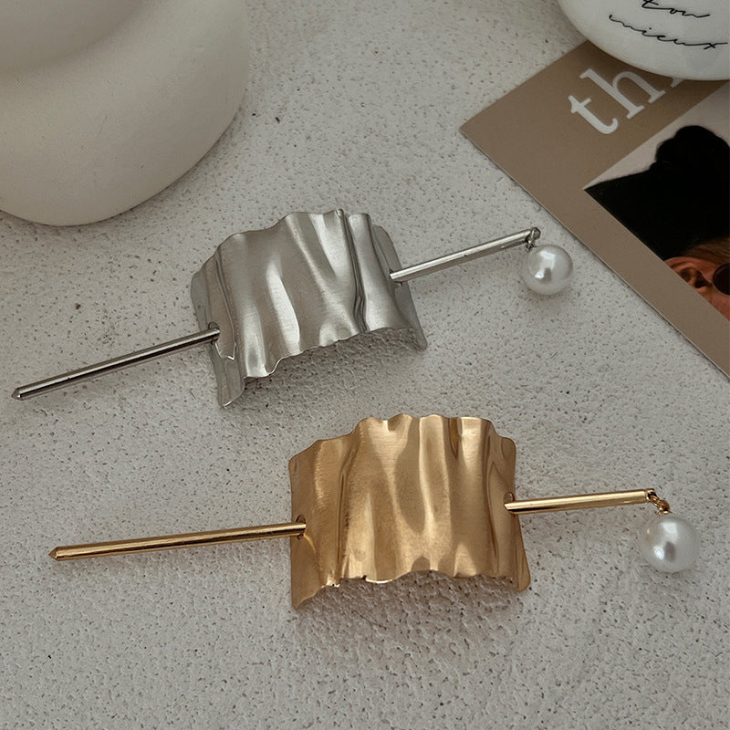 Pearl Hair Chignon Hairpin for Back of Head