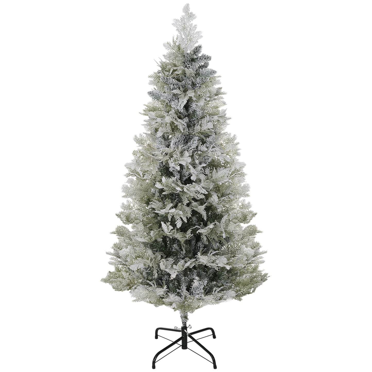5 Feet Snow Flocked Artificial Christmas Tree - Green