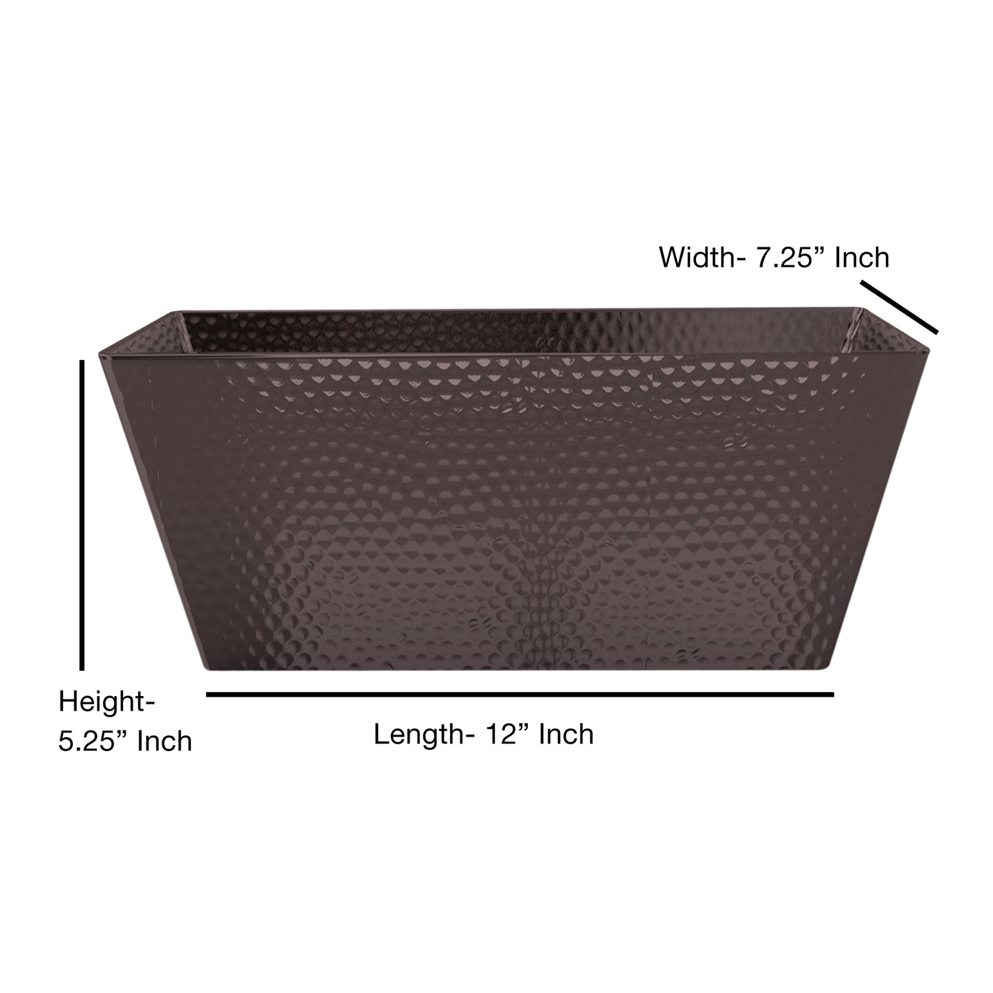 Hammered Stainless Steel Vanity Toilet Tank Tray Oil Rubbed Bronze