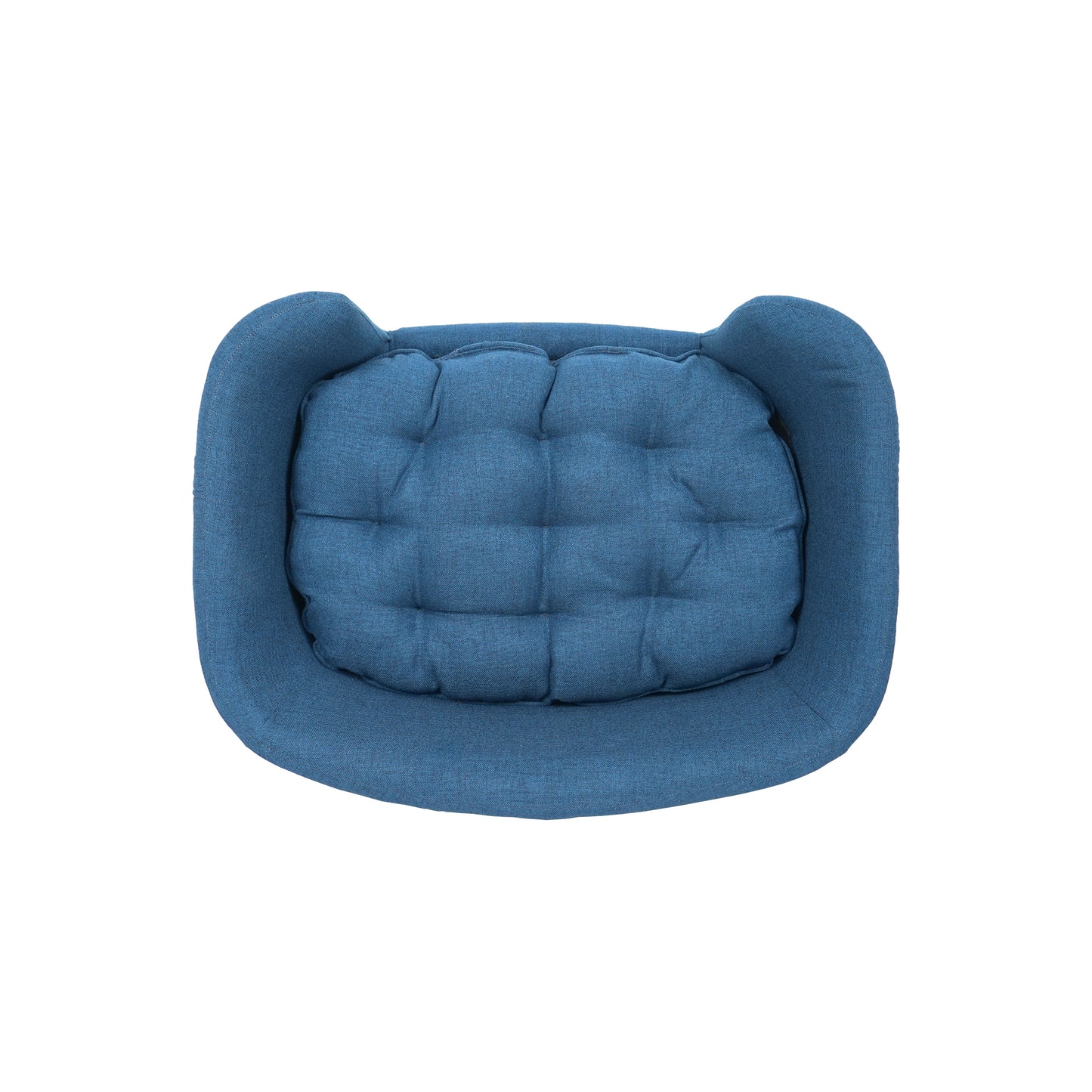 Small Dog Elevated Bed Frame with Fabric Cushion & Rubber Wood Legs