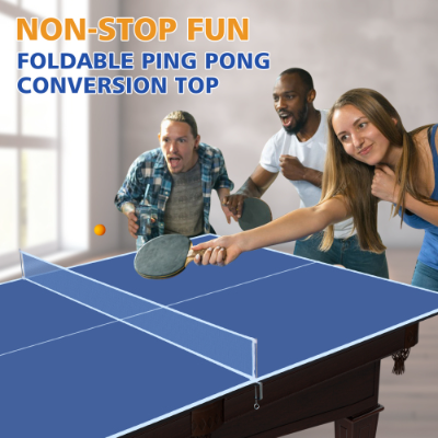 7ft Foldable Ping Pong Conversion Top for Indoor Games