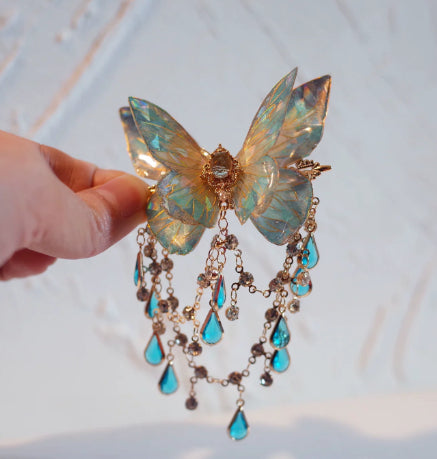 New Chinese Style Butterfly Hair Clip with Tassel