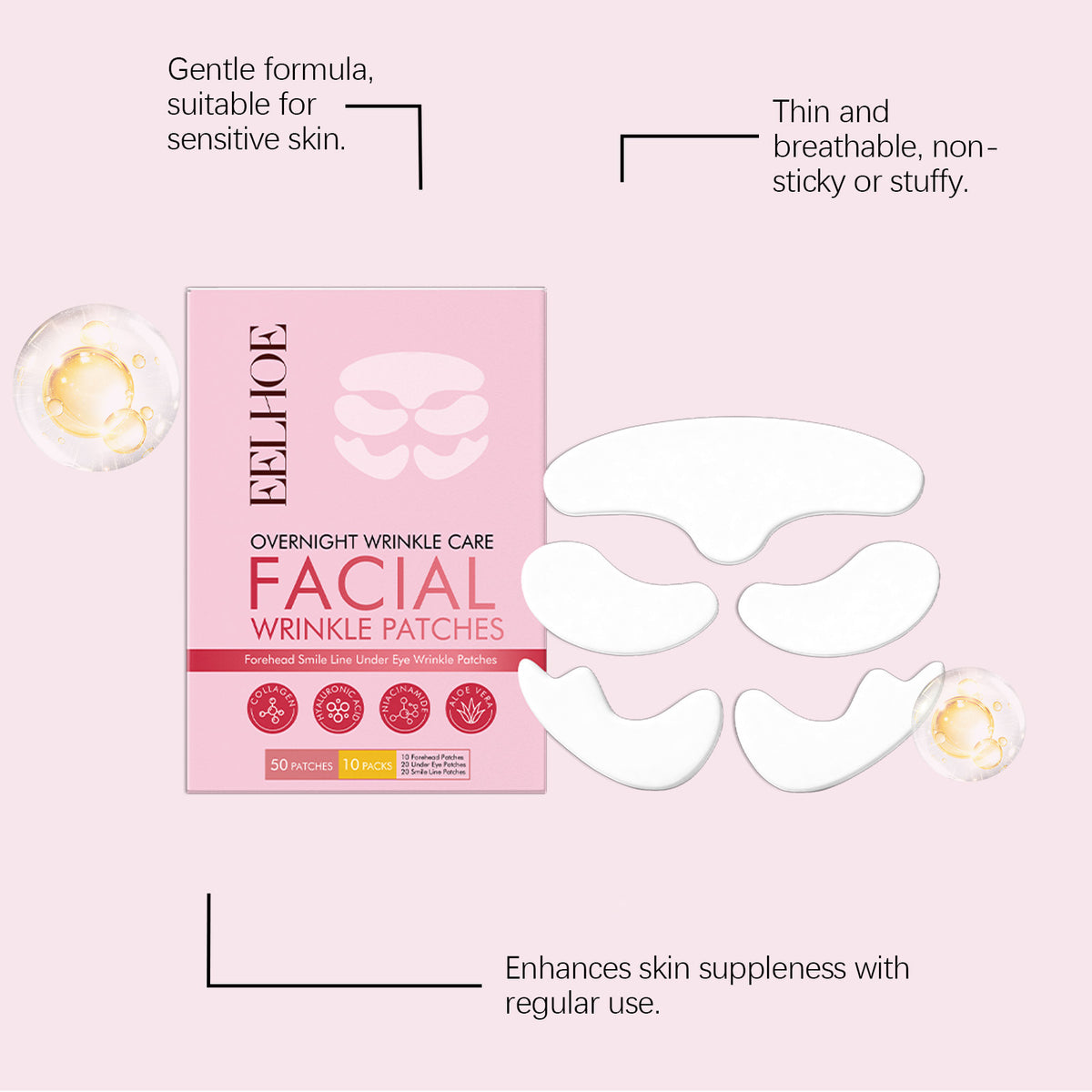 Collagen Anti-Wrinkle Patches - 50 Patch Set