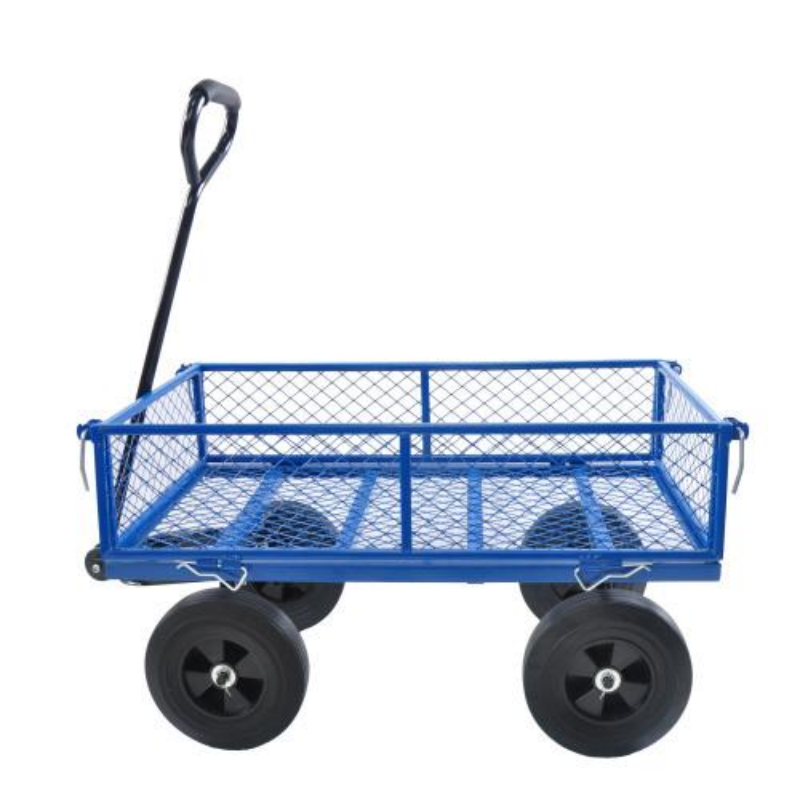 Garden Trolley Cart with Solid Wheels Multi-Functional Tool Cart for Yard and Farm Use
