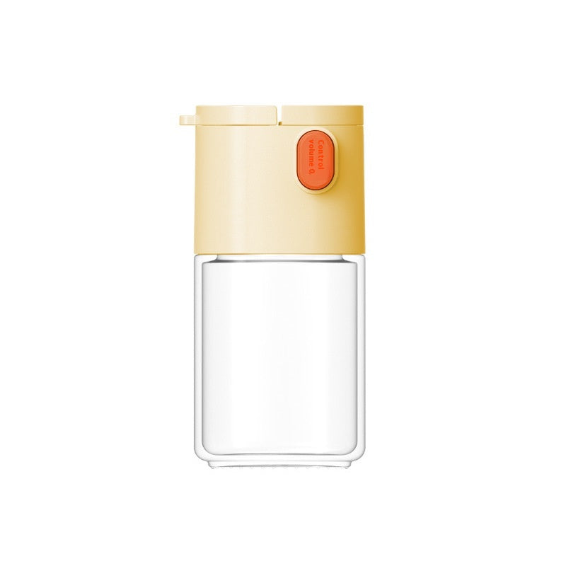 Japanese Style Salt Seasoning Bottle - Kitchen Storage, White & Yellow