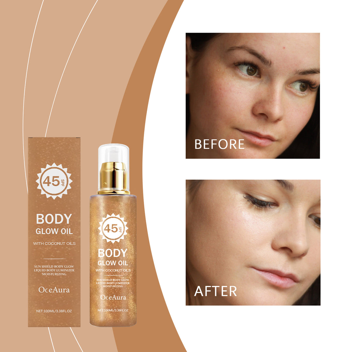 Coconut Glitter Sunscreen 100ml
