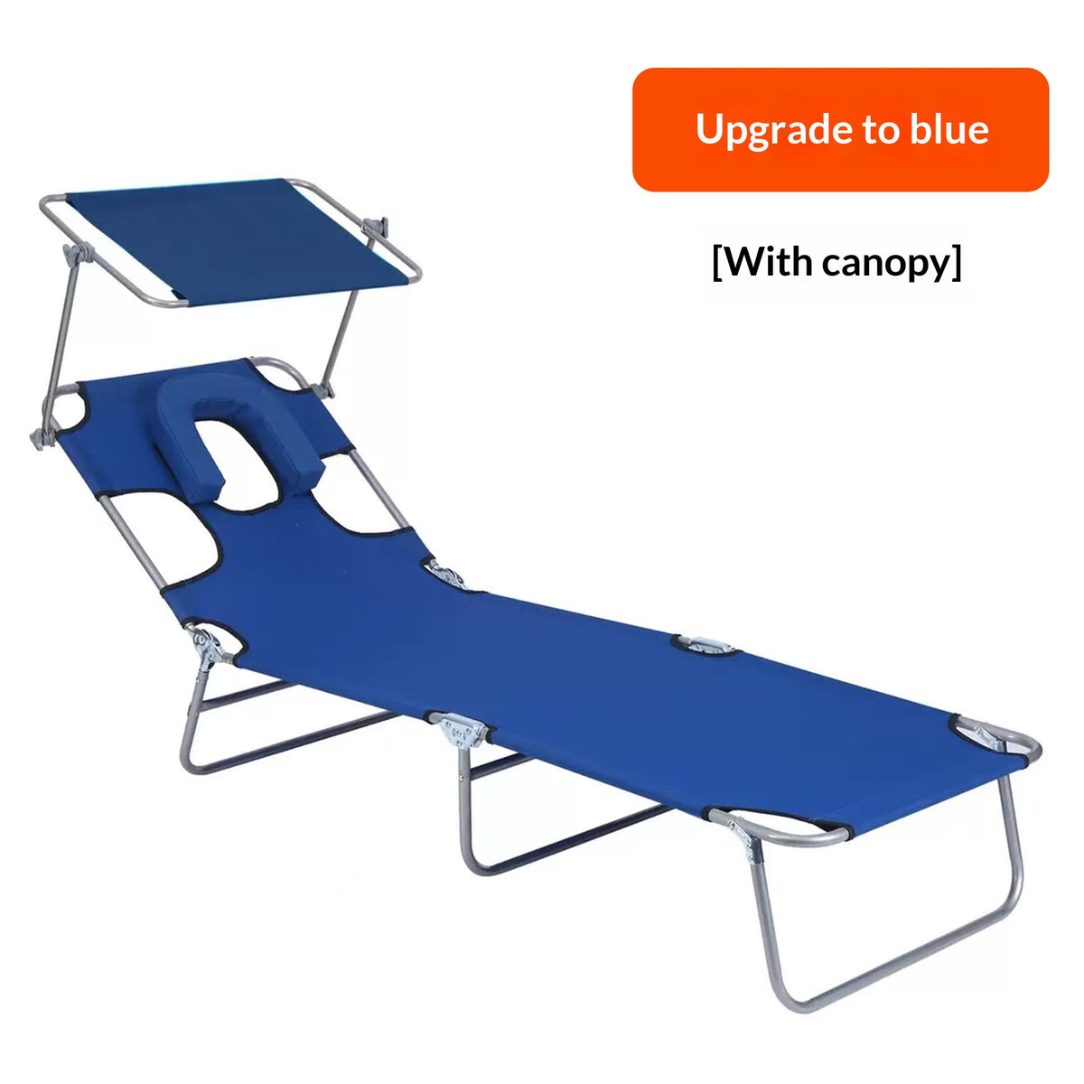 Multifunctional Folding Bed with Detachable Pillow for Office and Beach Use