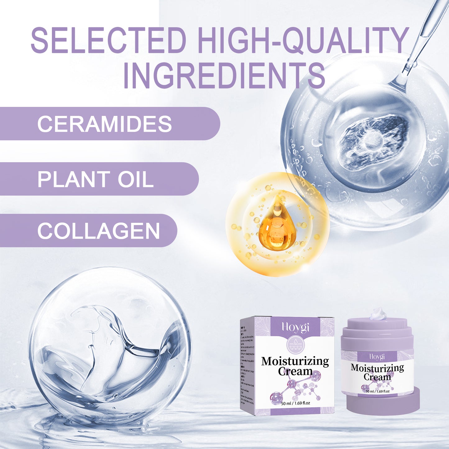 Collagen Peptide Anti-Aging Moisturizing Facial Cream for Firming & Hydration