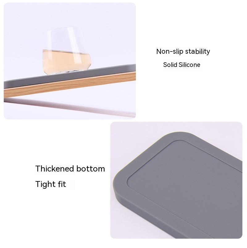 Silicone Water Draining Soap Rack Square Water Drain Stand Kitchen Bathroom
