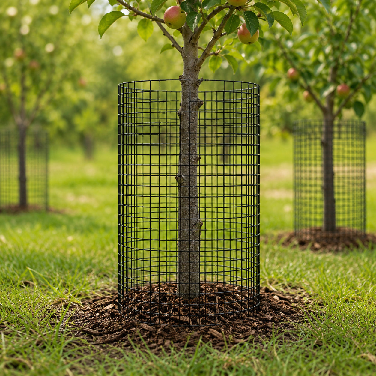Black Metal Mesh Wire Fencing Roll - 48in x 100ft for Gardens