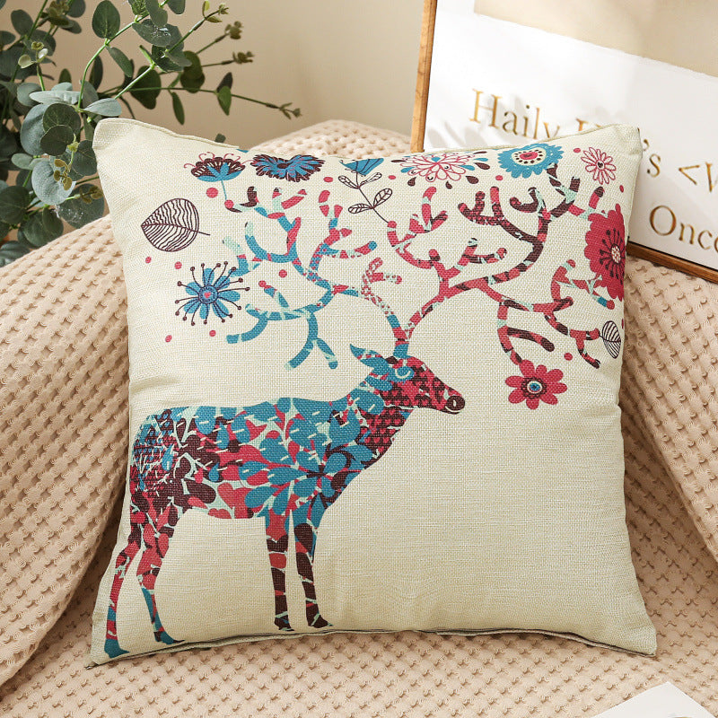 Decorative Cartoon Print Pillow Covers & Cushions for Sofa Bed Bedroom