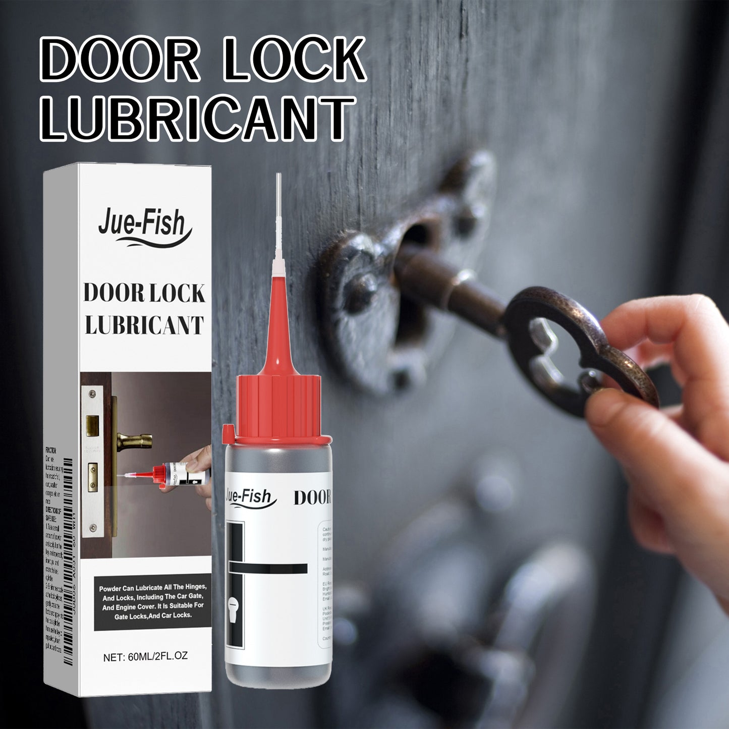 Lock Core Lubricant Spray 60ml for Door Locks and Hinges - Long-Lasting Protection
