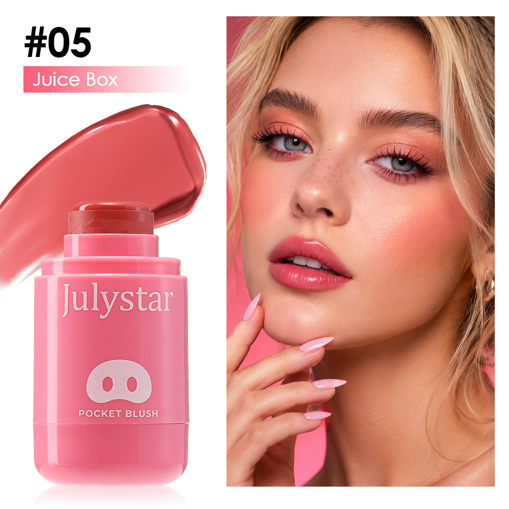 Natural Lip and Cheek Dual-Use Cream Blush - Moisturizing Tinted Makeup