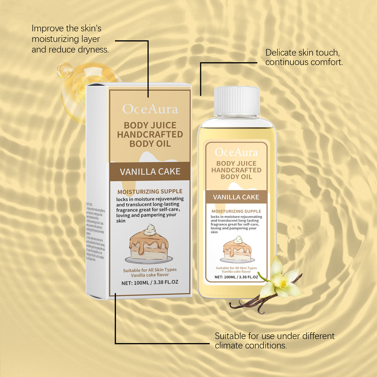 Aromatic Moisturizing Gentle Dry Skin Treatment Oil