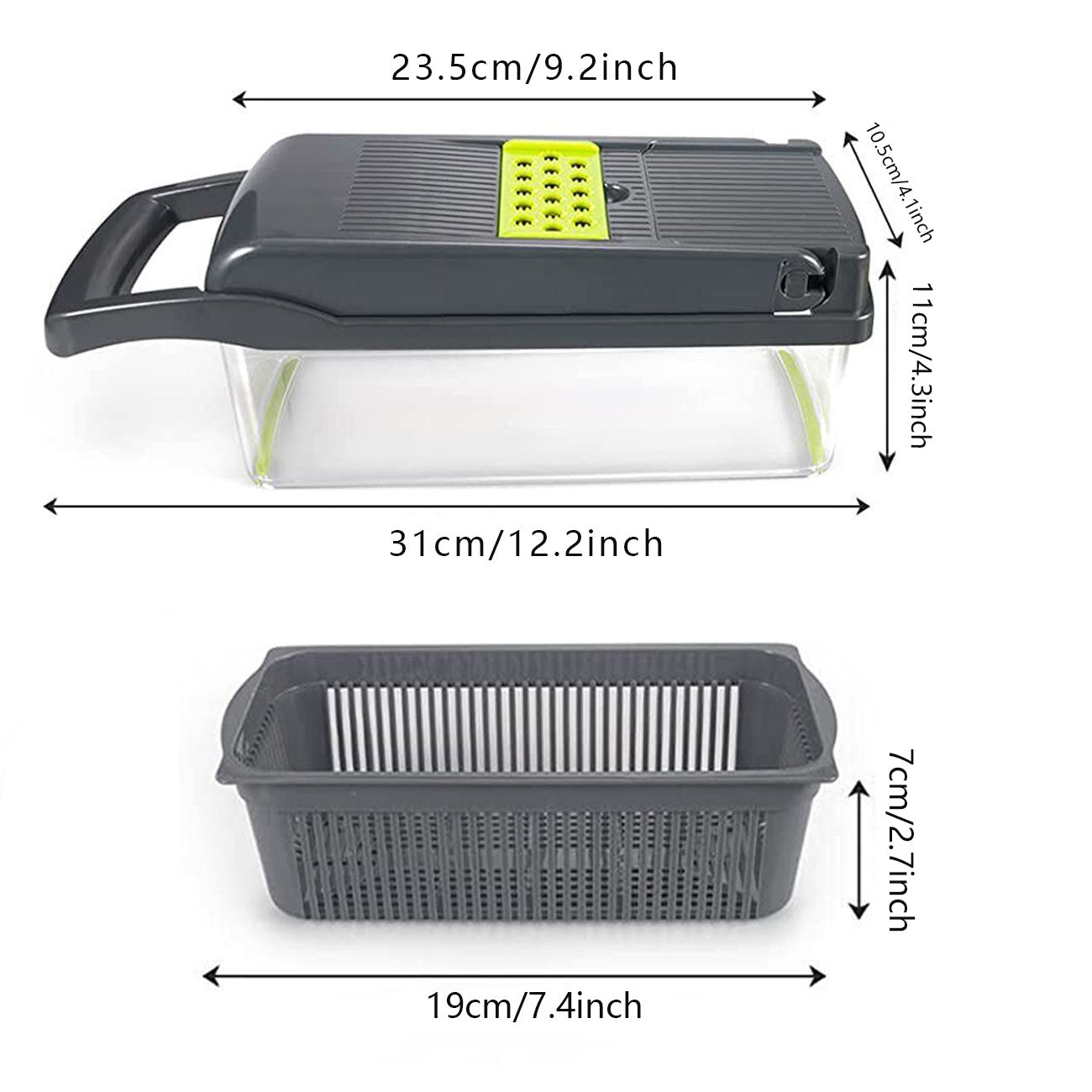 15-in-1 Vegetable Chopper & Fruit Slicer with Container