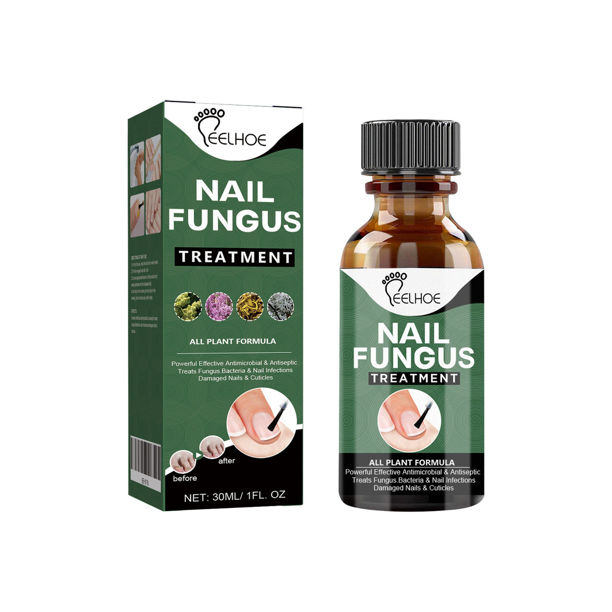 Nail Care Liquid for Cleaning Fingernails and Toenails - 30ml & 50ml Options
