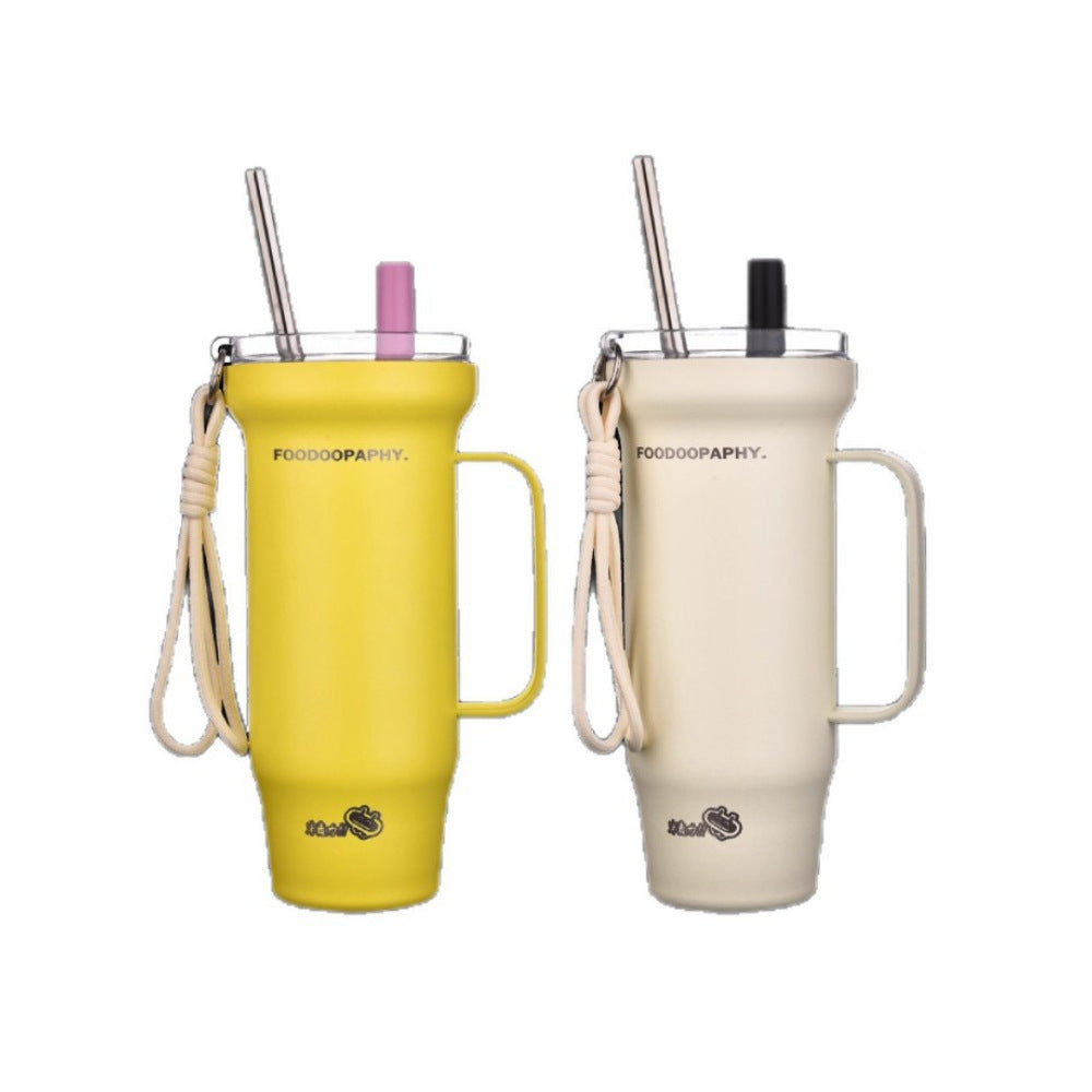 Large Capacity Insulated Stainless Steel Mug 800ml Heat Cold Retention