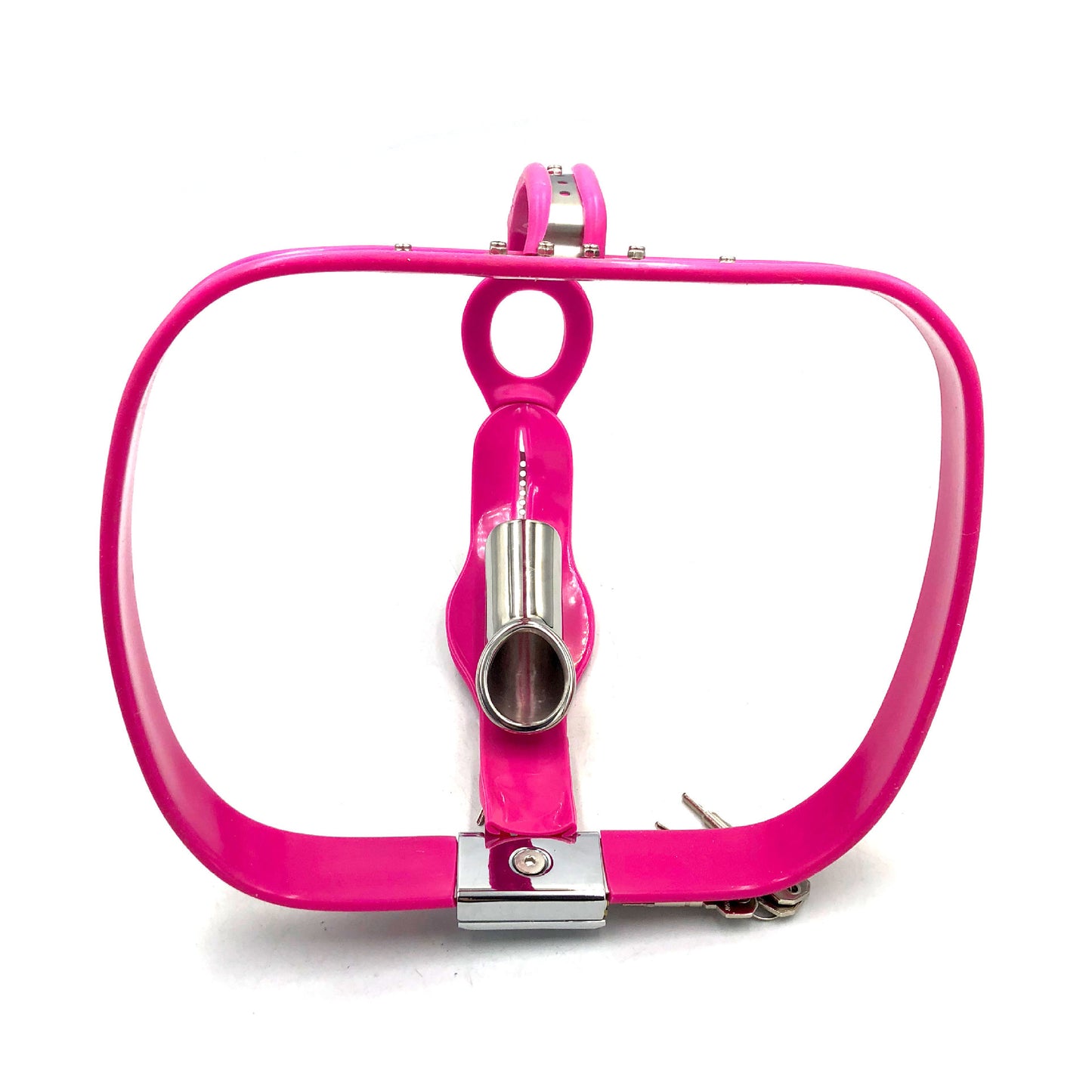 Unisex Stainless Steel T Chastity Lock Belt for Men and Women - Multiple Colors