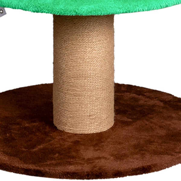 Large 59in Christmas Tree Cat Tower with Condos & Scratching Post - Green
