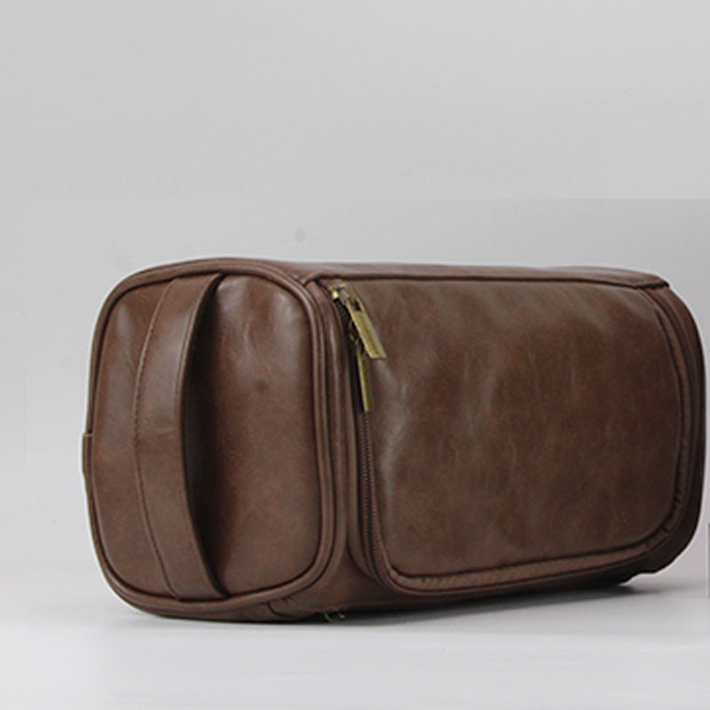 Large Waterproof PU Travel Storage Bag with Handle - Portable Home Organizer