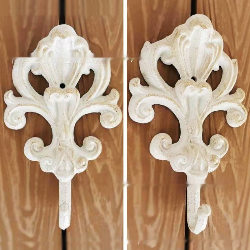 European Style Retro Metal Wall Hook Set Outdoor Garden Decor