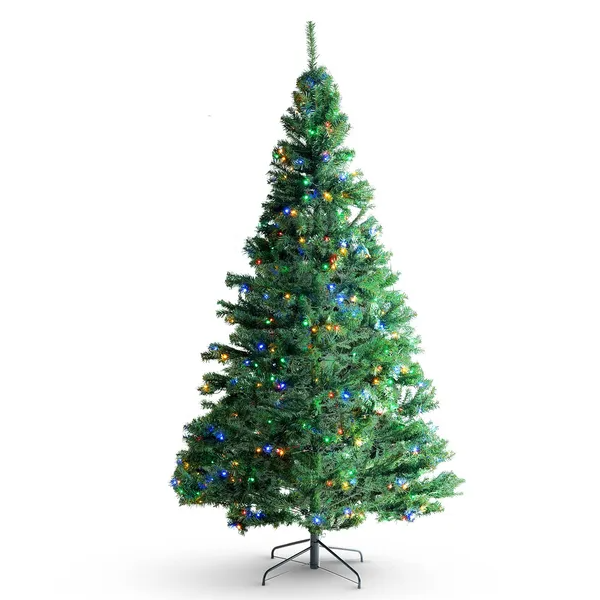 6.5ft Prelit Christmas Tree with 450 Multi-Color LED Lights