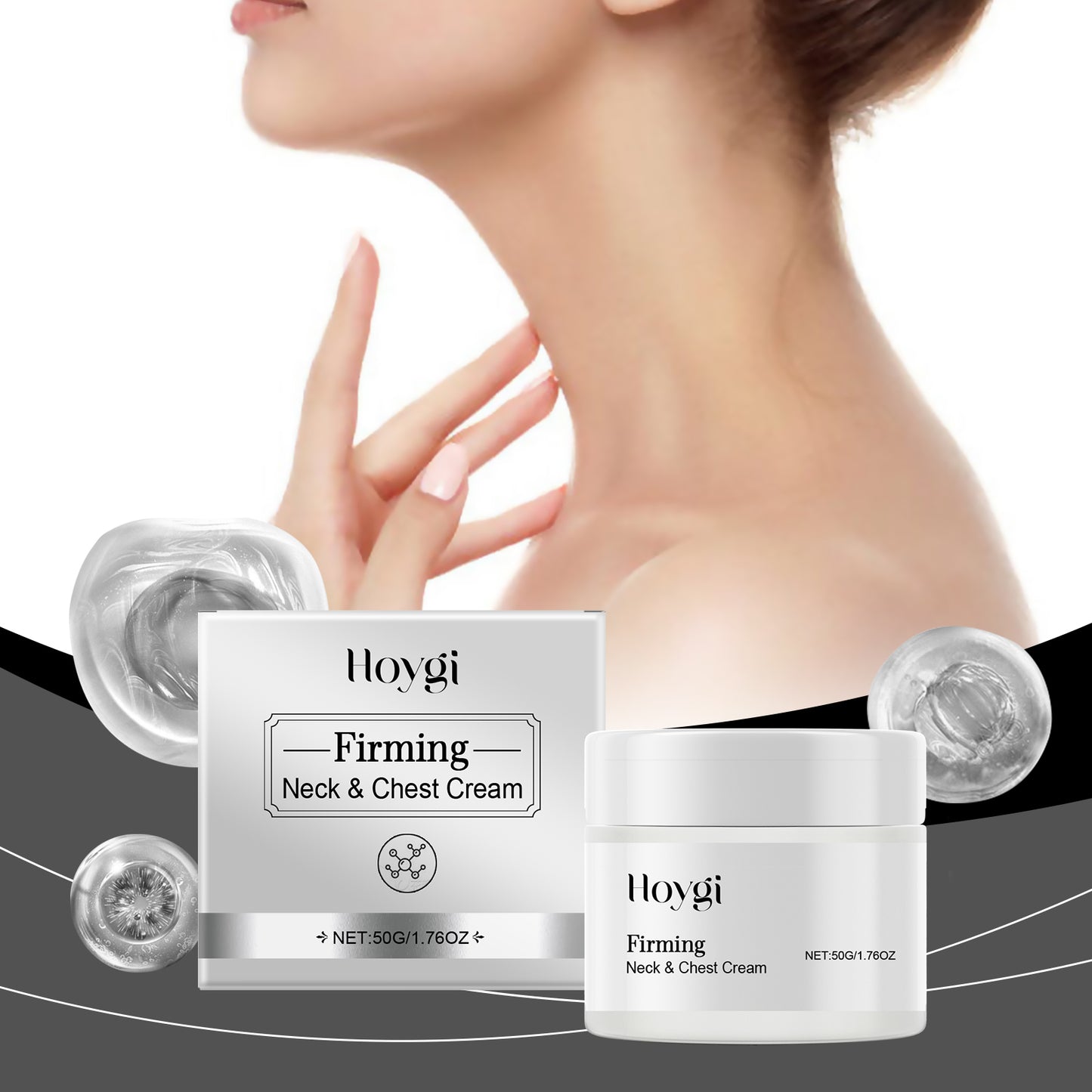 Firming Neck Cream - Moisturizing Anti-Aging Skin Care Treatment, 50g