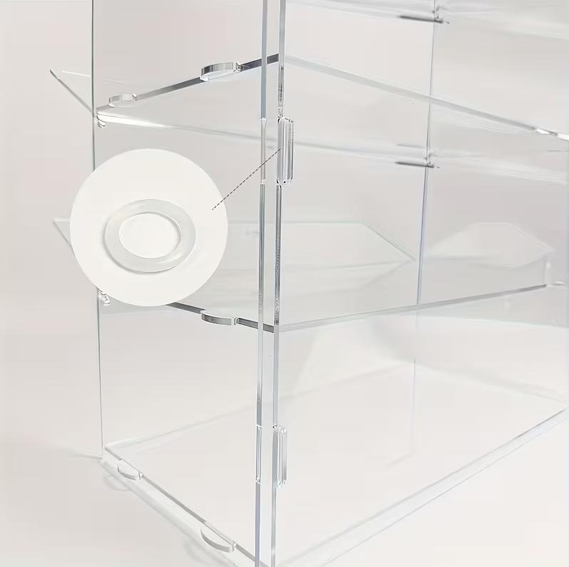 Two-layer Acrylic Baking Display Case, Square Shape, Suitable For