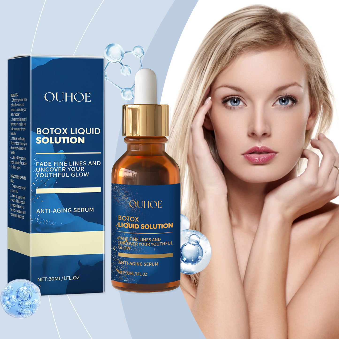 Anti-Aging Facial Essence - Moisturizing, Firming & Brightening Serum