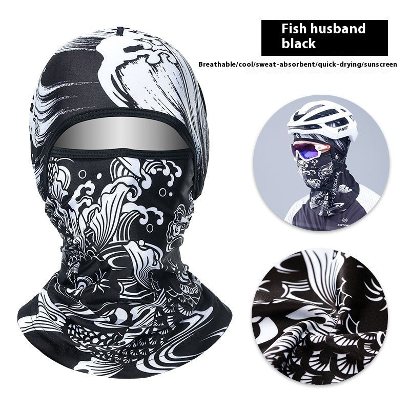 Full Face Sun Protection Mask - Lightweight Ice Silk Neck Gaiter Scarf