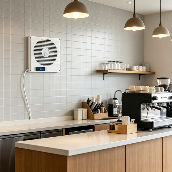 Wall-Mount In-Wall Fan with Remote, 10 Speeds, Dual Airflow, Quiet Ventilation