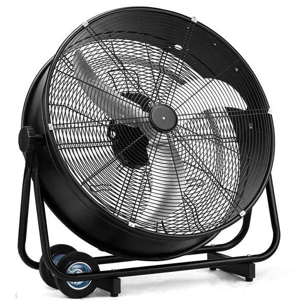 Industrial Cooling Fan with Adjustable Tilt, 91.5x22.5x87cm, Heavy-Duty Metal Structure