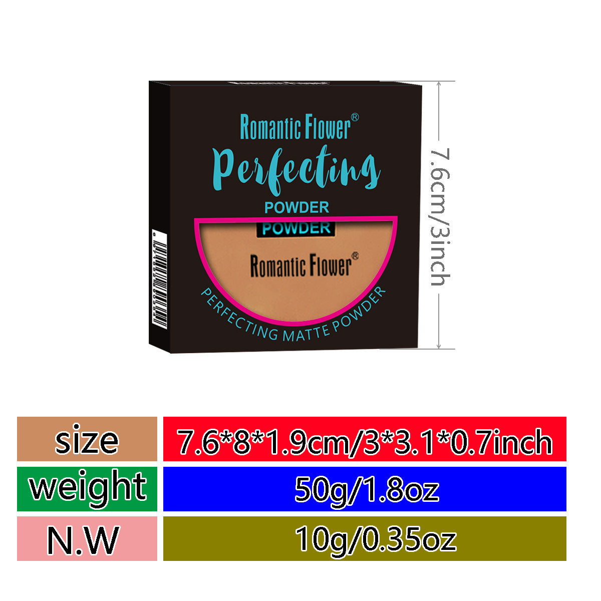 Waterproof Matte Concealer Powder for Flawless Skin - Multiple Colors