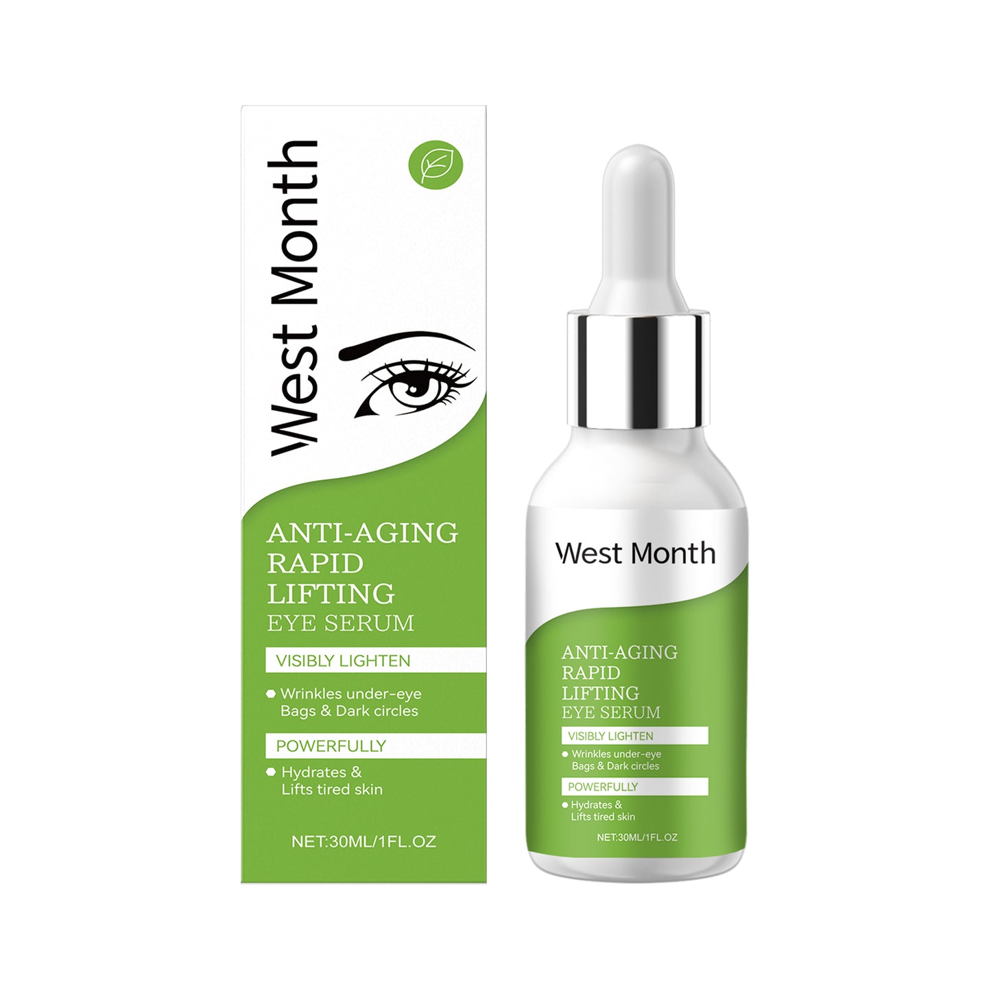 Hydrating Eye Serum with Collagen & Hyaluronic Acid - 30ml Anti-Aging Formula