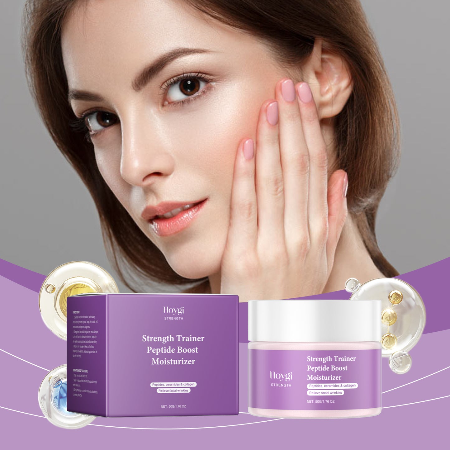 Hydrating Facial Moisturizer with Collagen & Hyaluronic Acid - 50g