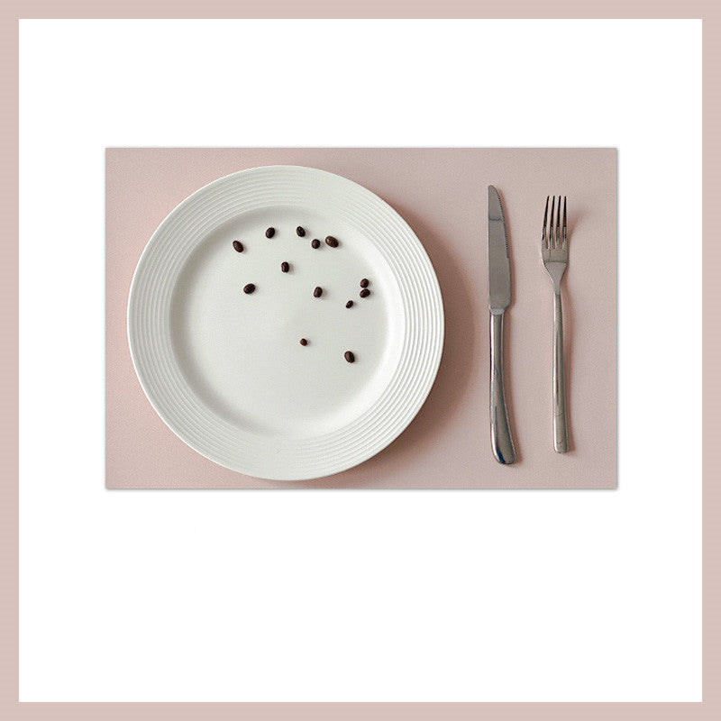 Waterproof Anti-Scald Leather Placemat for Nordic & Western Food